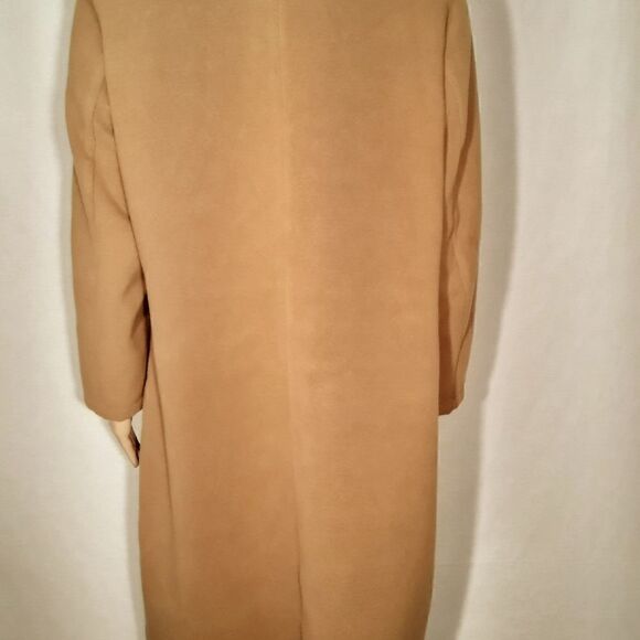 Kenneth Cole New-York Tan Block Open COAT Caramel Women Size XL - Picture 2 of 9